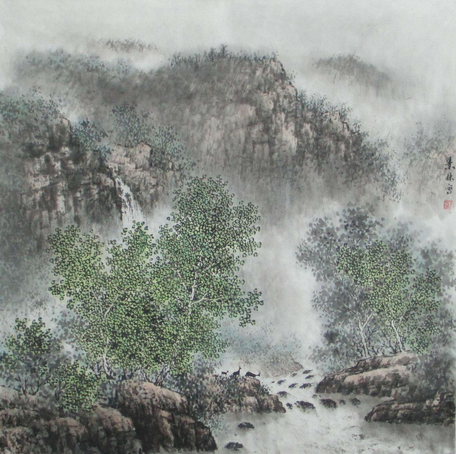 楊景林國畫作品《【山水1】作者楊景林》【圖0】