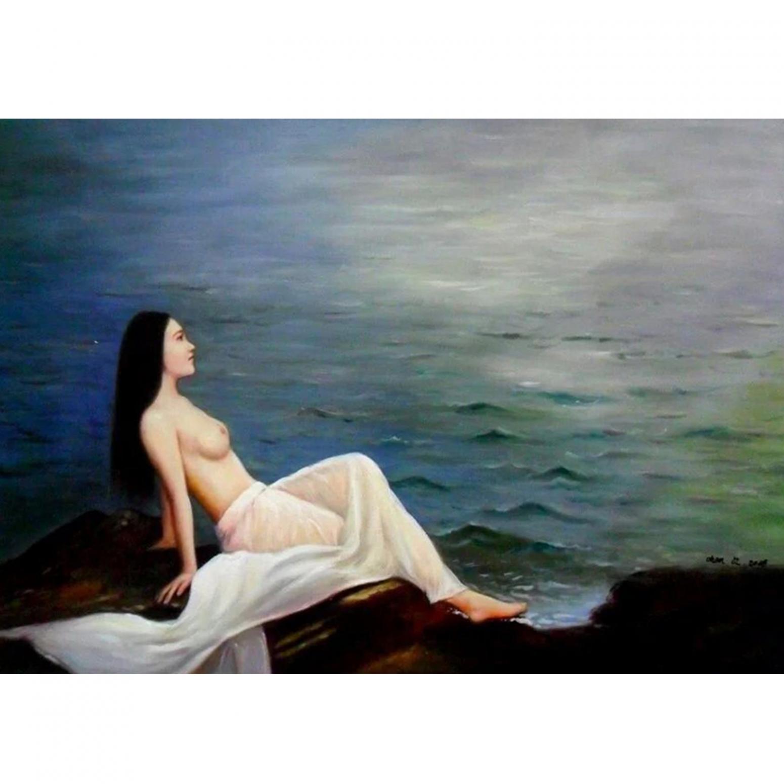 陳力油畫作品《女人體油畫》