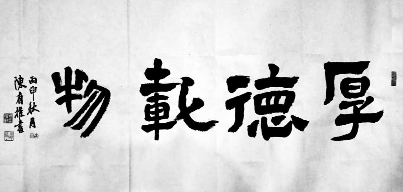 陳有權(quán)書法作品《【厚德載物1】作者陳有權(quán)》【圖0】
