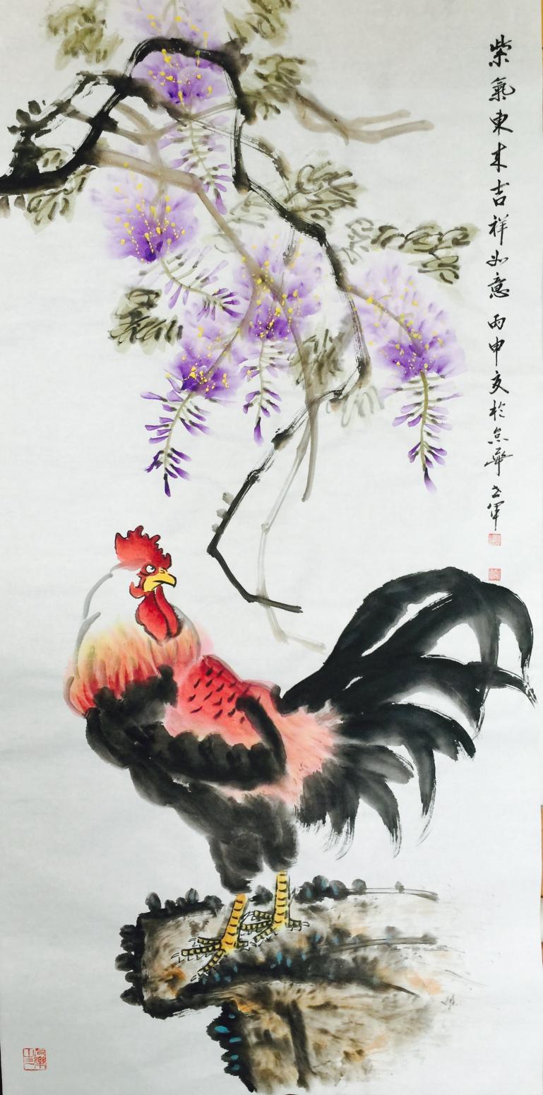 王世軍國(guó)畫作品《【花鳥1】》【圖0】