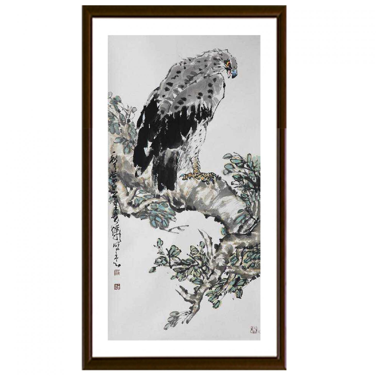 王貴燁國(guó)畫作品《【雄風(fēng)】作者王貴燁》【圖2】