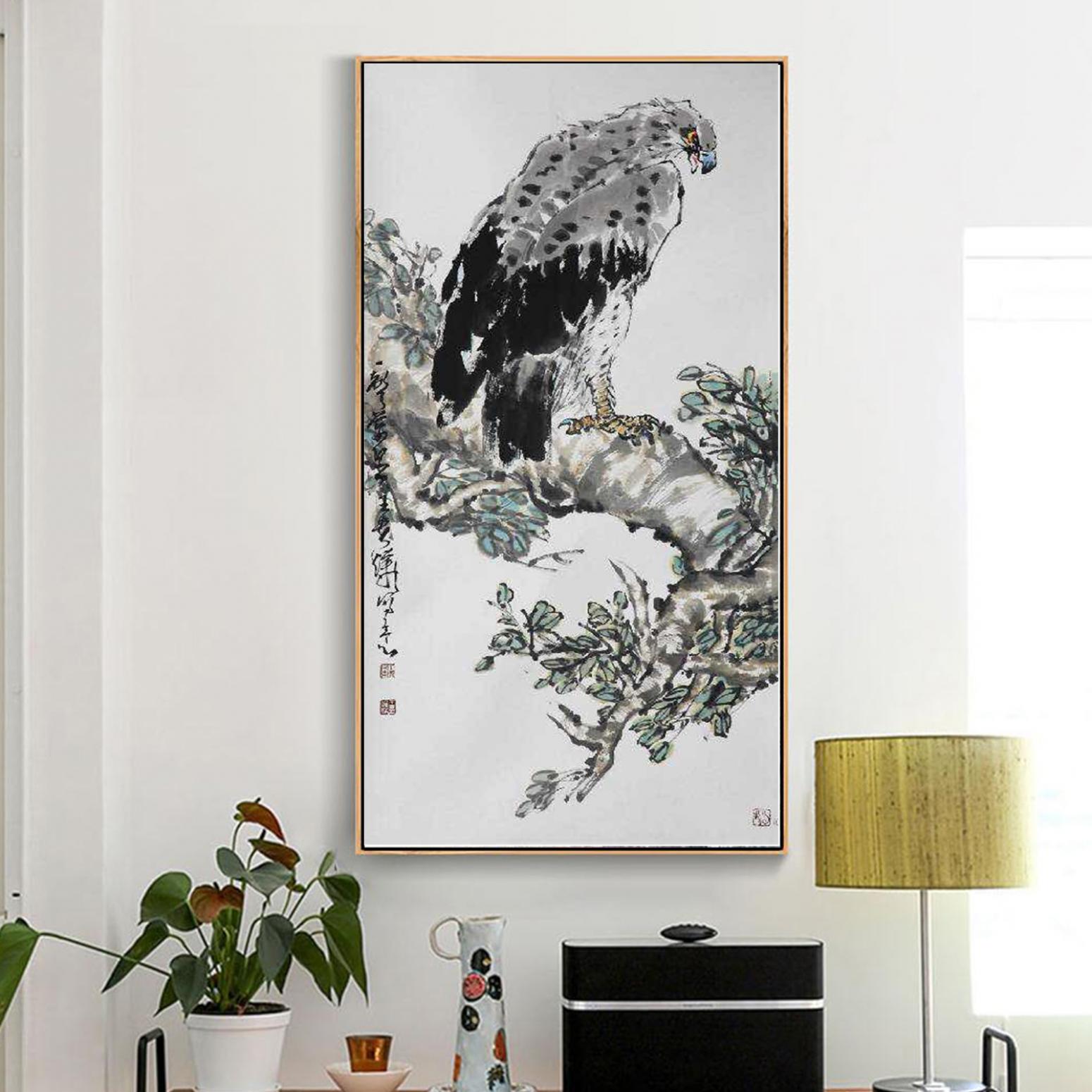 王貴燁國(guó)畫作品《【雄風(fēng)】作者王貴燁》【圖3】