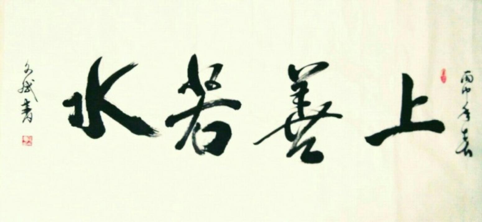 陳文斌書(shū)法作品《【上善若水】作者陳文斌 可定制》【圖0】