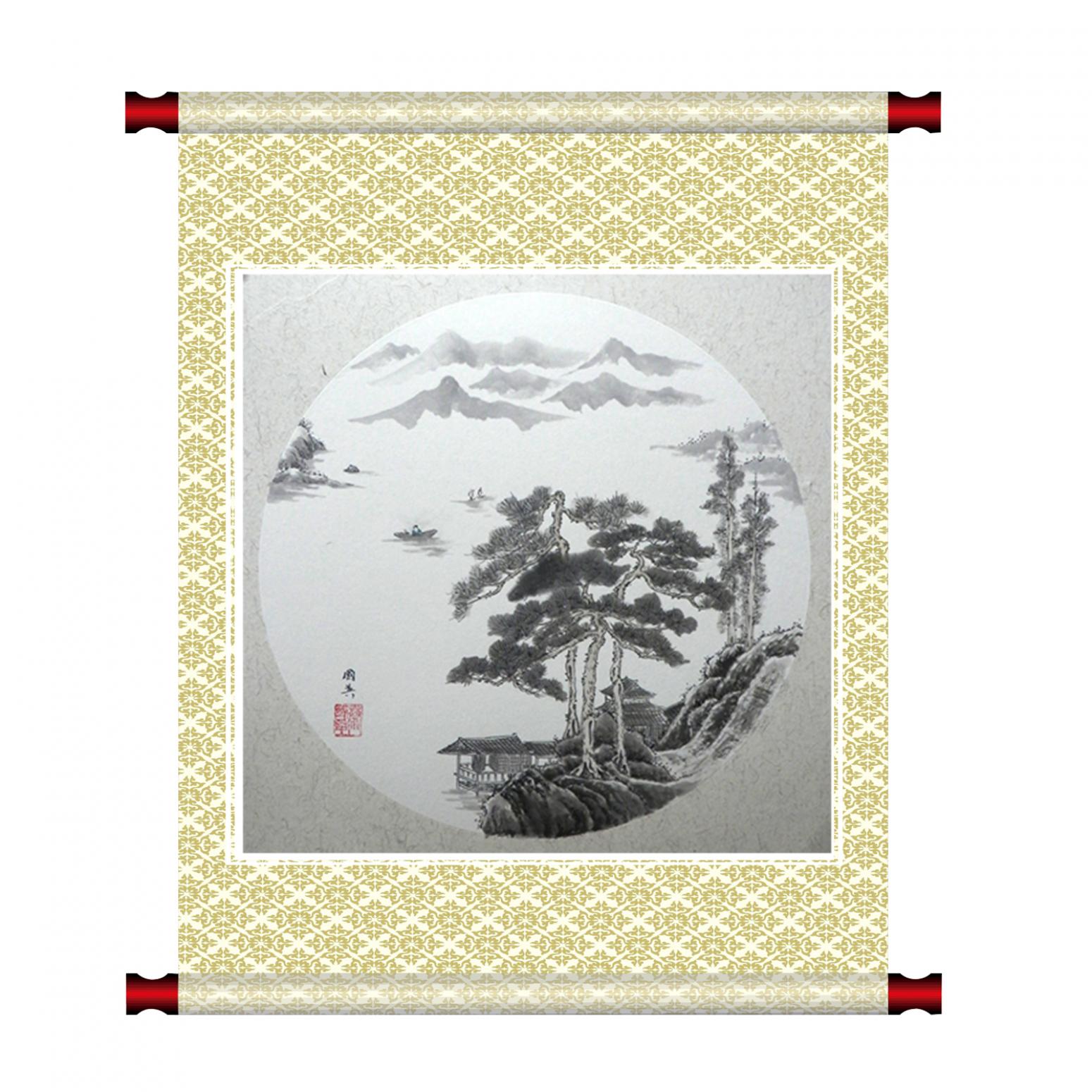 蔡國英國畫作品《【水墨山水】作者蔡國英》【圖1】