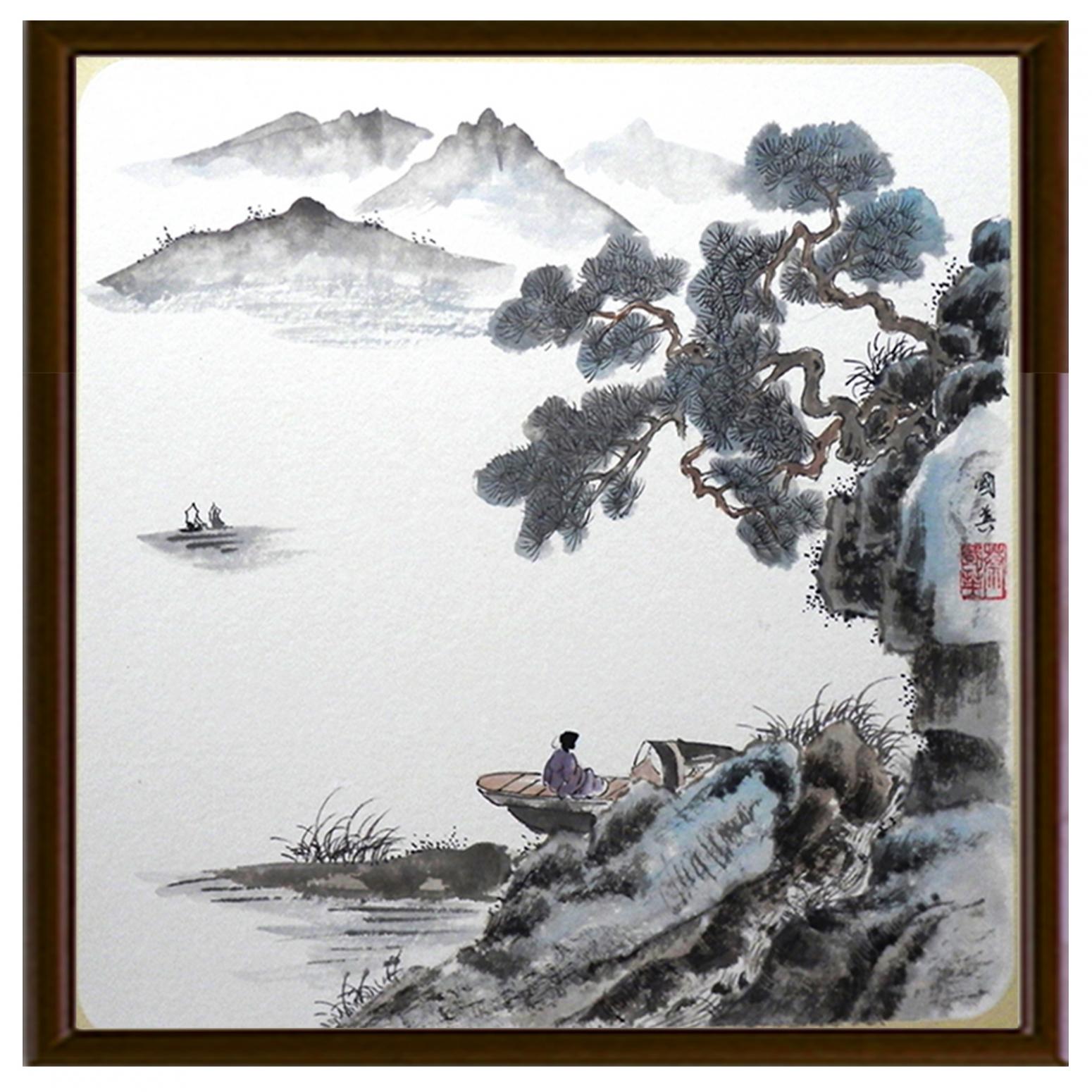 蔡國英國畫作品《【水墨山水】作者蔡國英》【圖2】