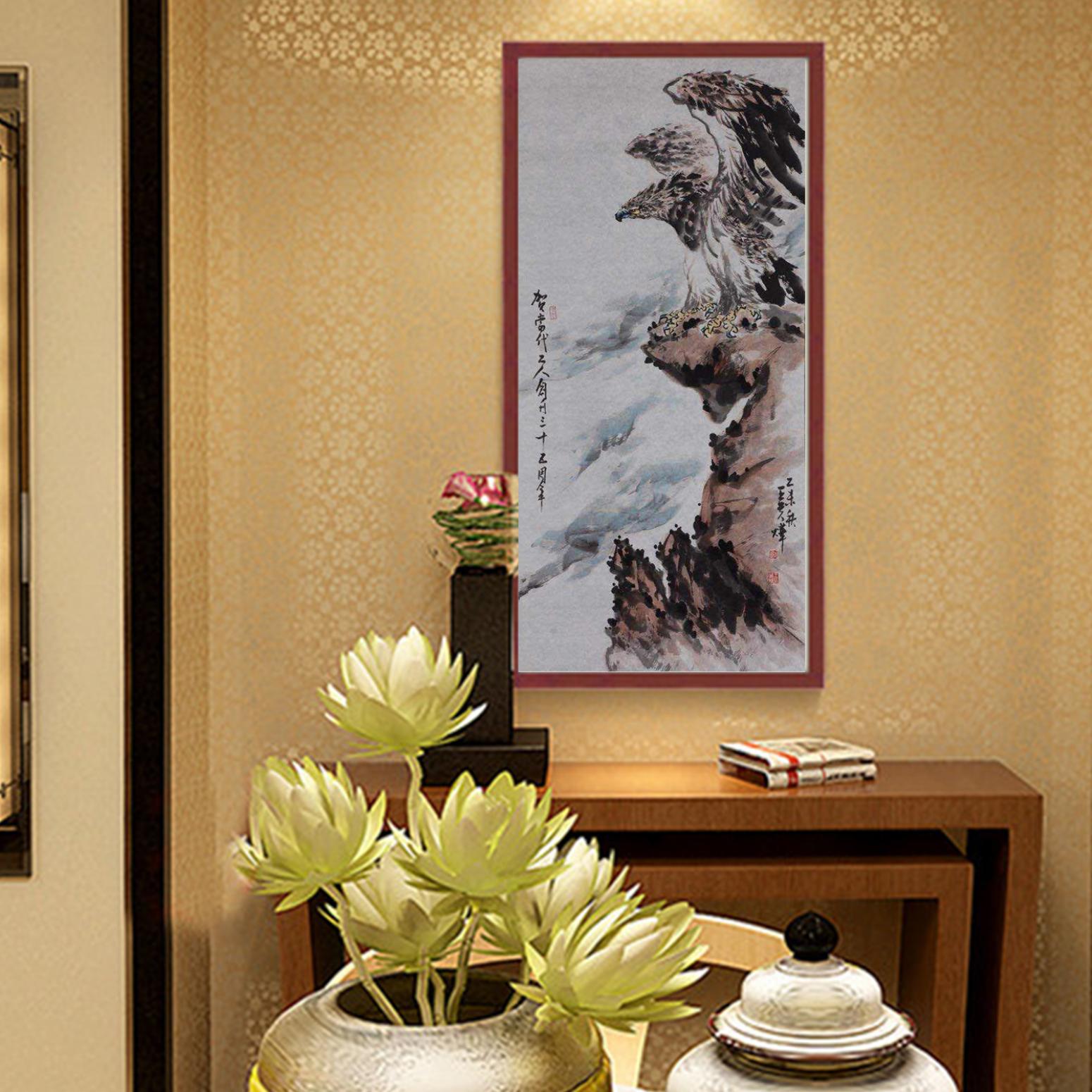 王貴燁國畫作品《【迎敵】作者王貴燁》【圖3】