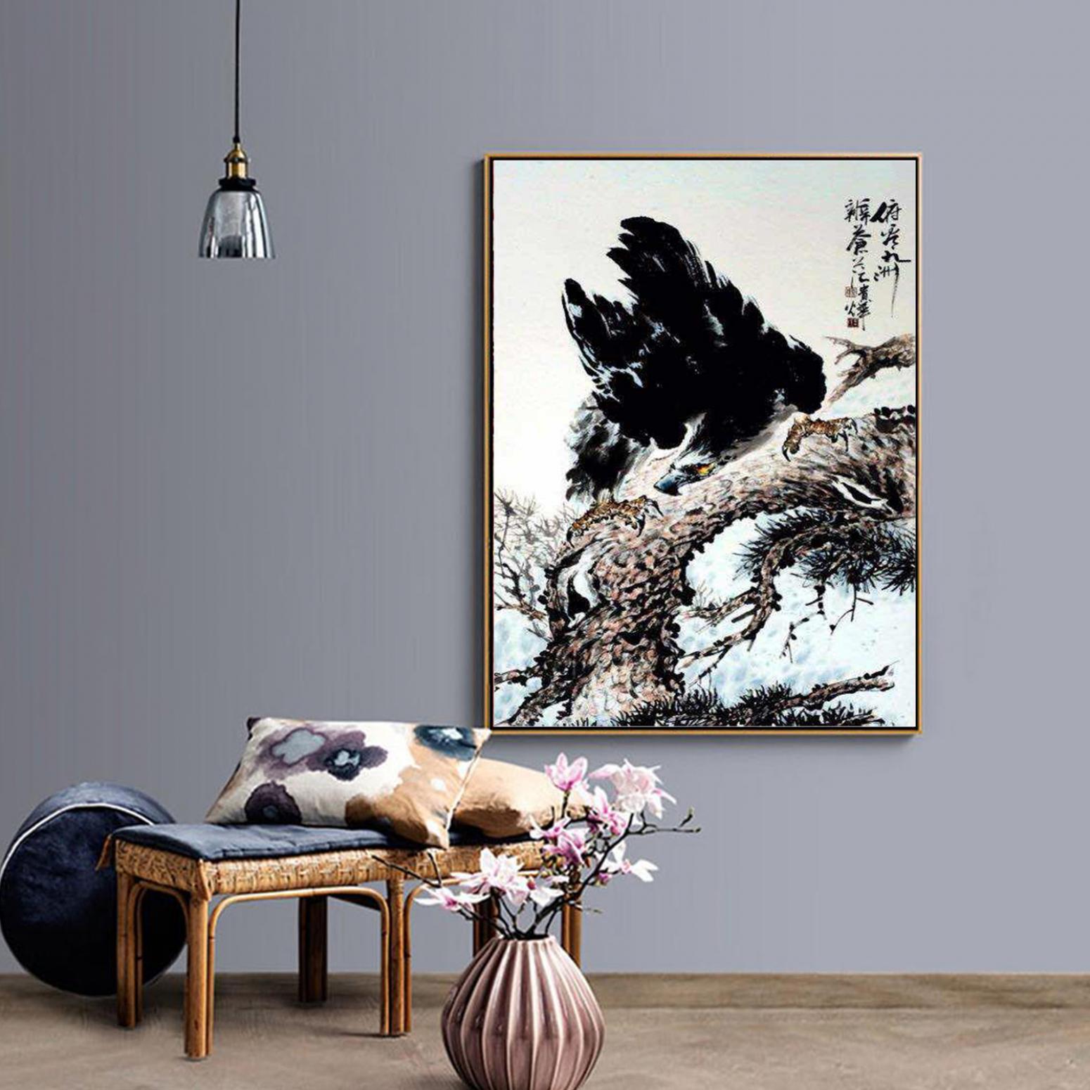 王貴燁國畫作品《【俯瞰】作者王貴燁》【圖3】