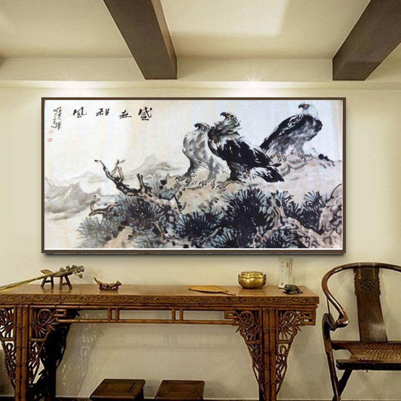 王貴燁國(guó)畫作品《【雄起】作者王貴燁》【圖3】