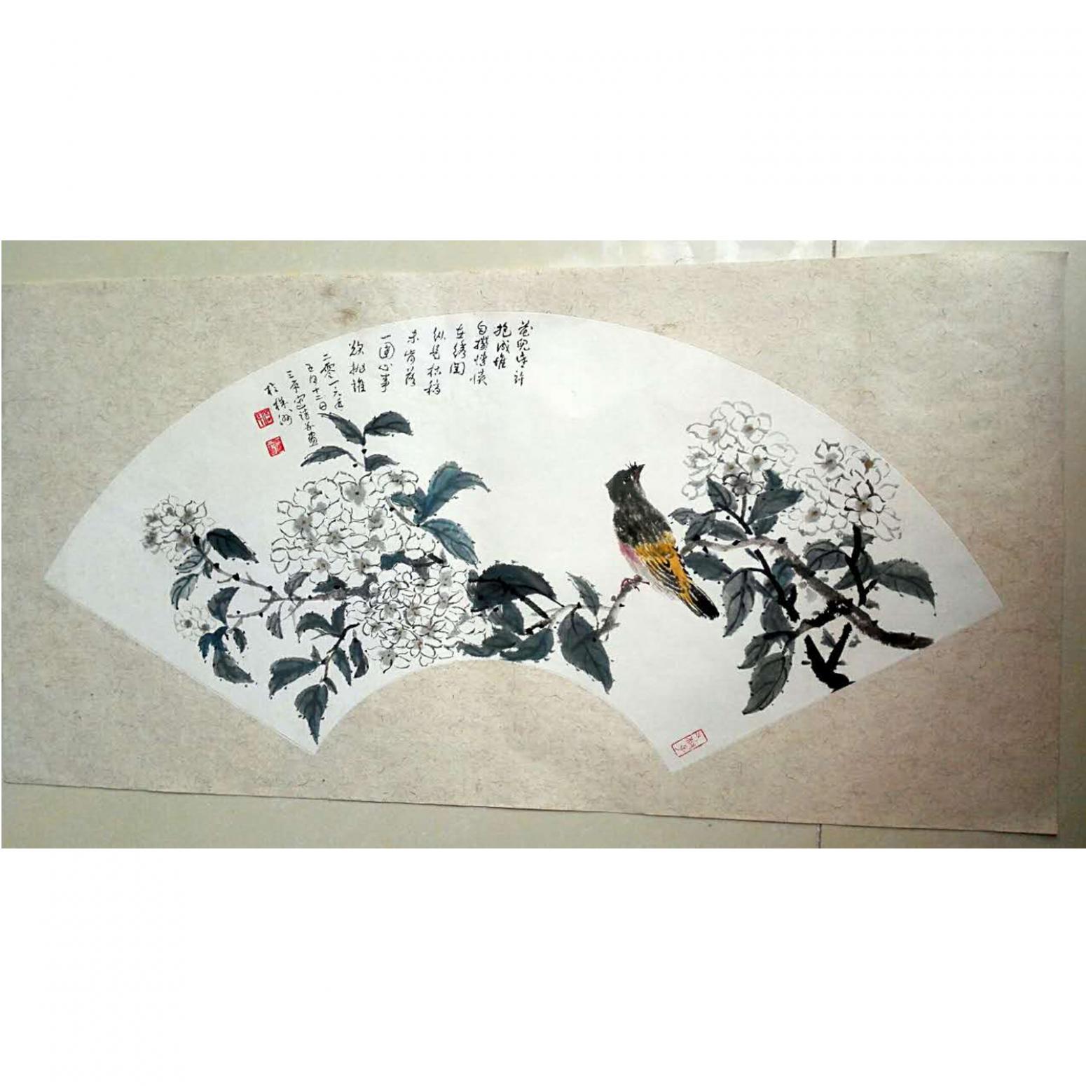 伍三平國畫作品《【花鳥5】作者伍三平》