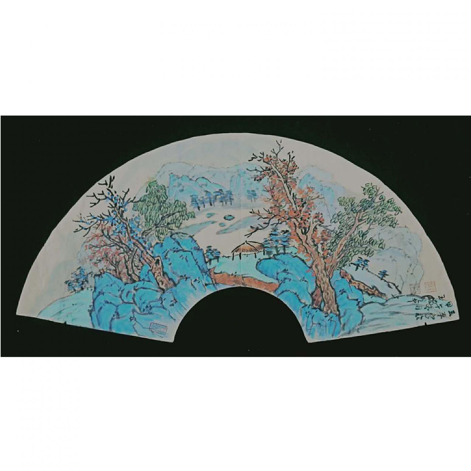 伍三平國畫作品《【山水3】作者伍三平》