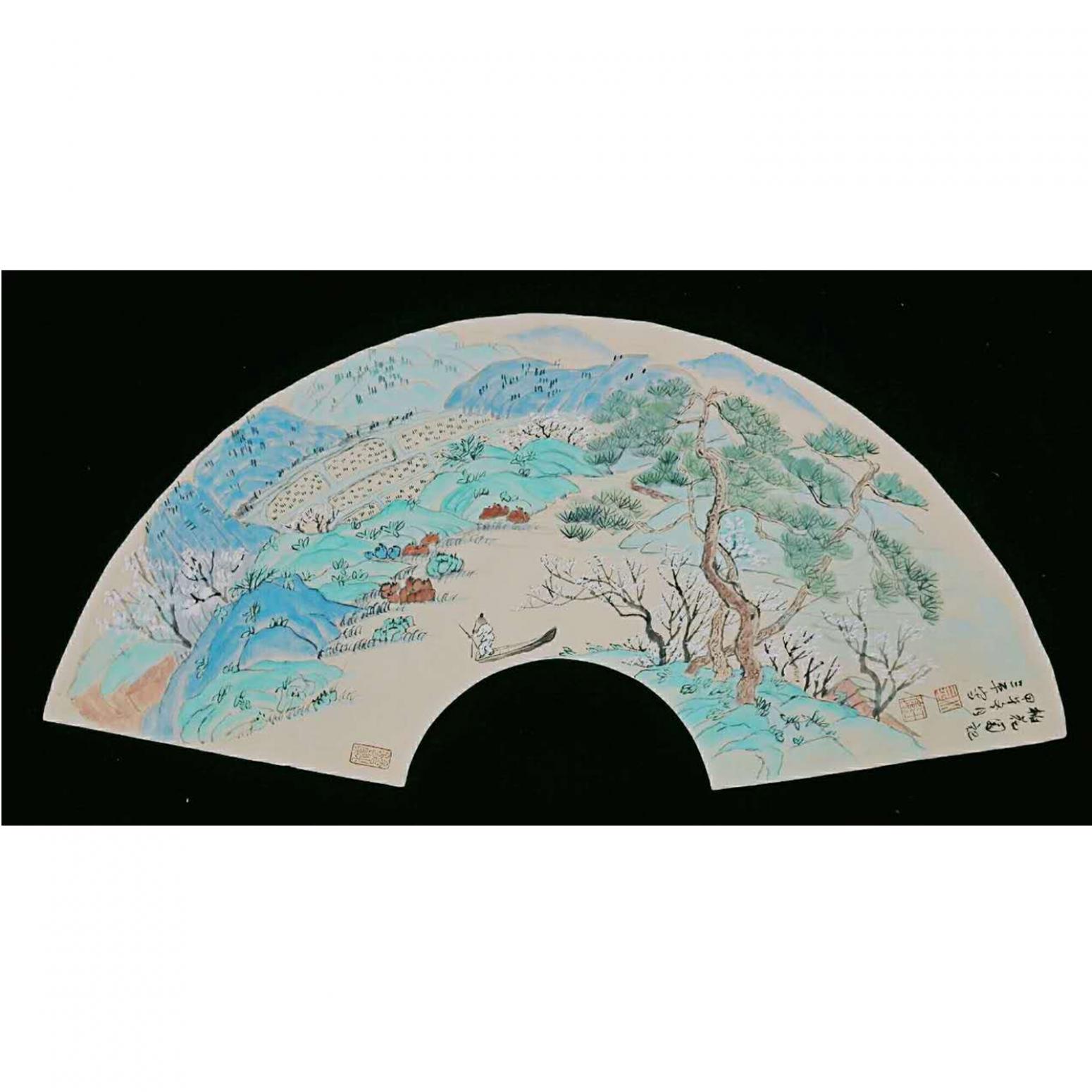 伍三平國畫作品《【山水4】作者伍三平》