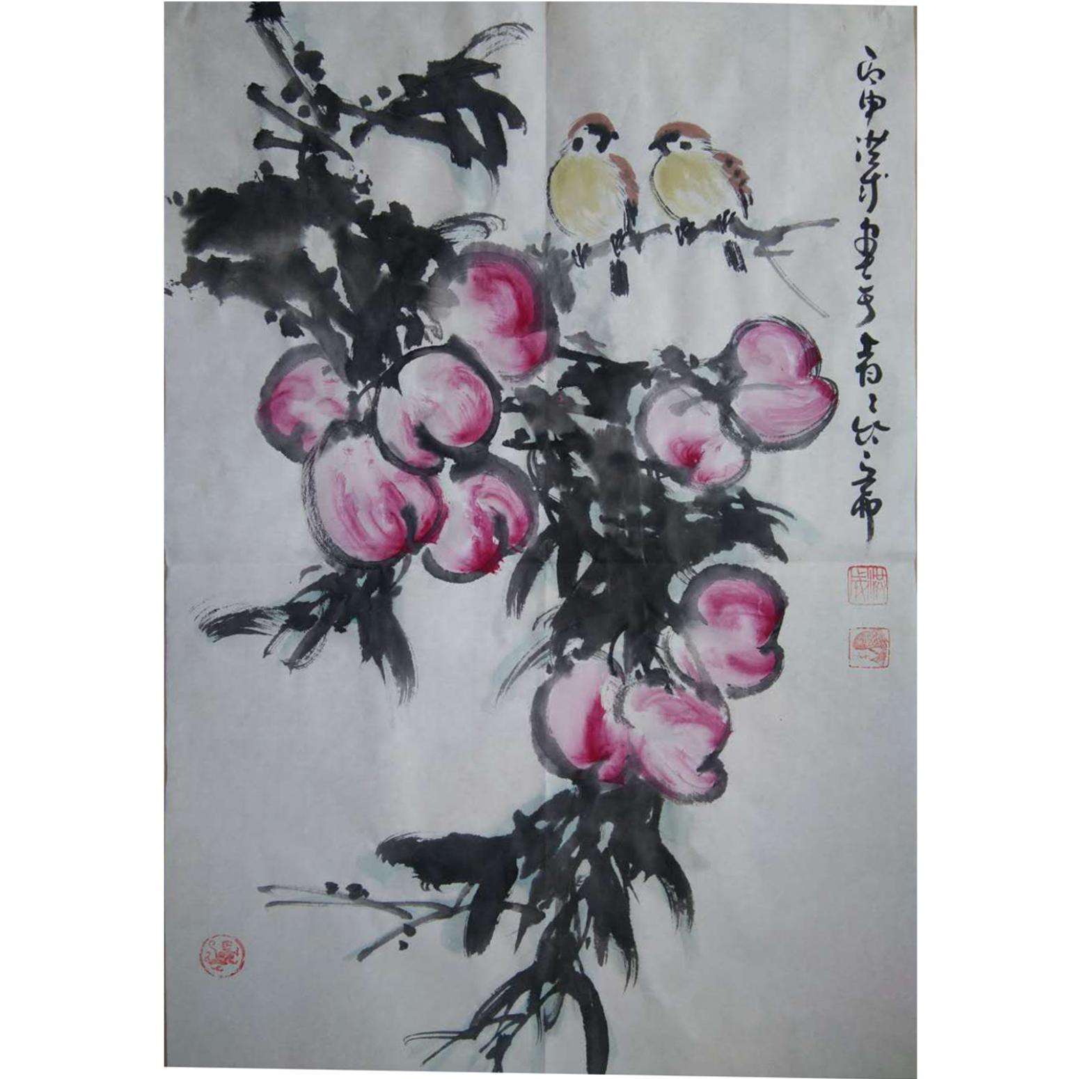 于洪成國(guó)畫作品《【花鳥3】作者于洪成》