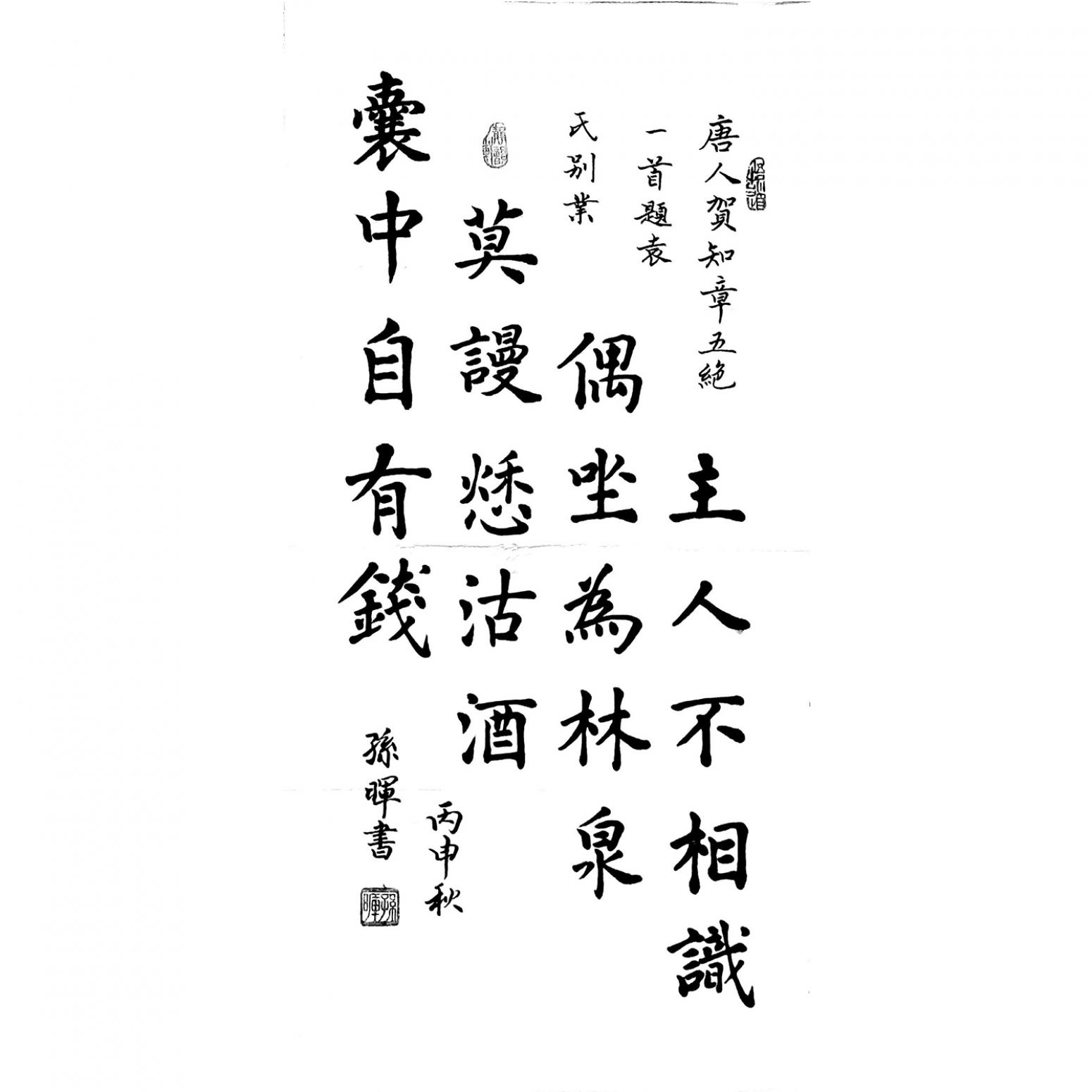 孫暉書法作品《【書法1 】作者孫暉》