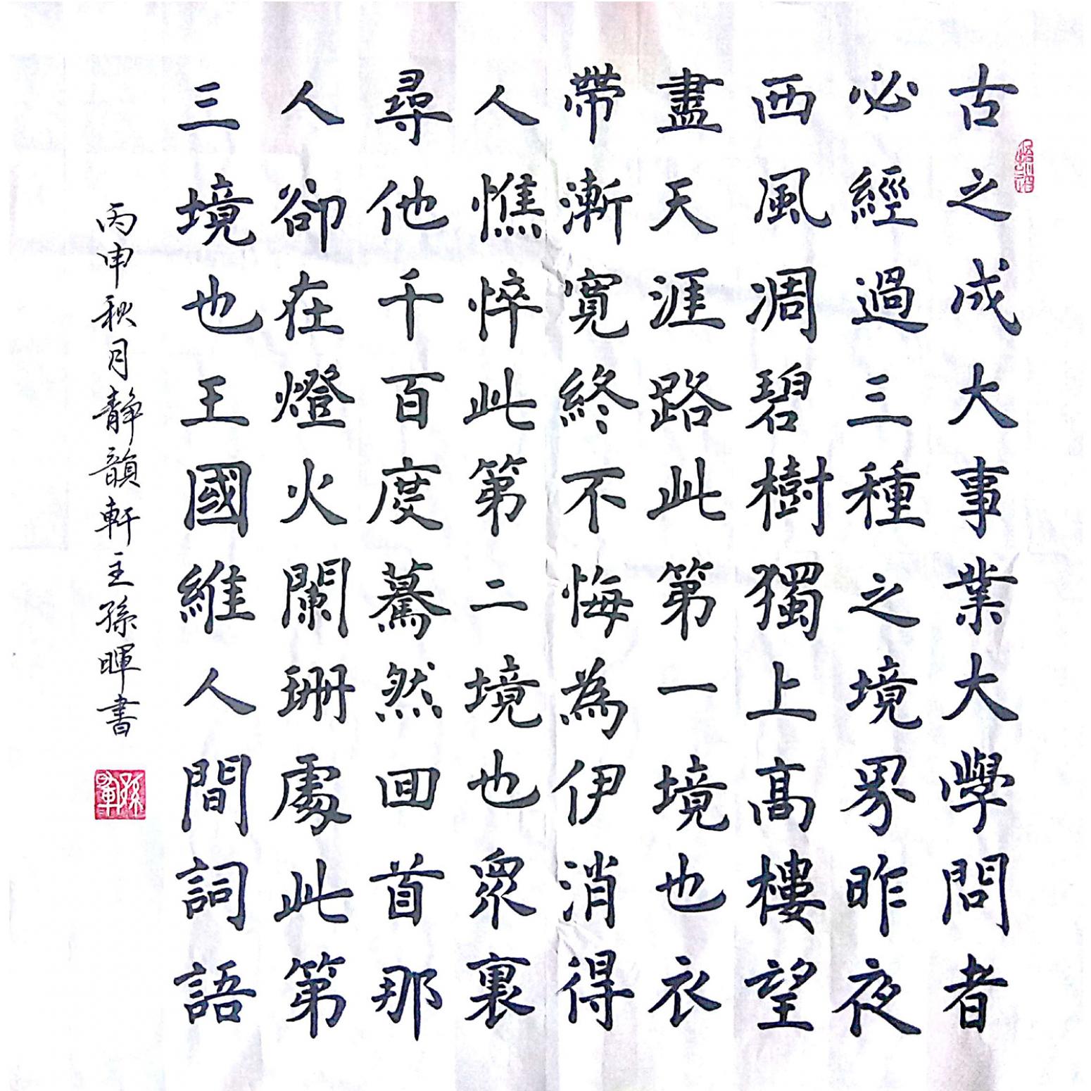 孫暉書法作品《【書法 】作者孫暉》