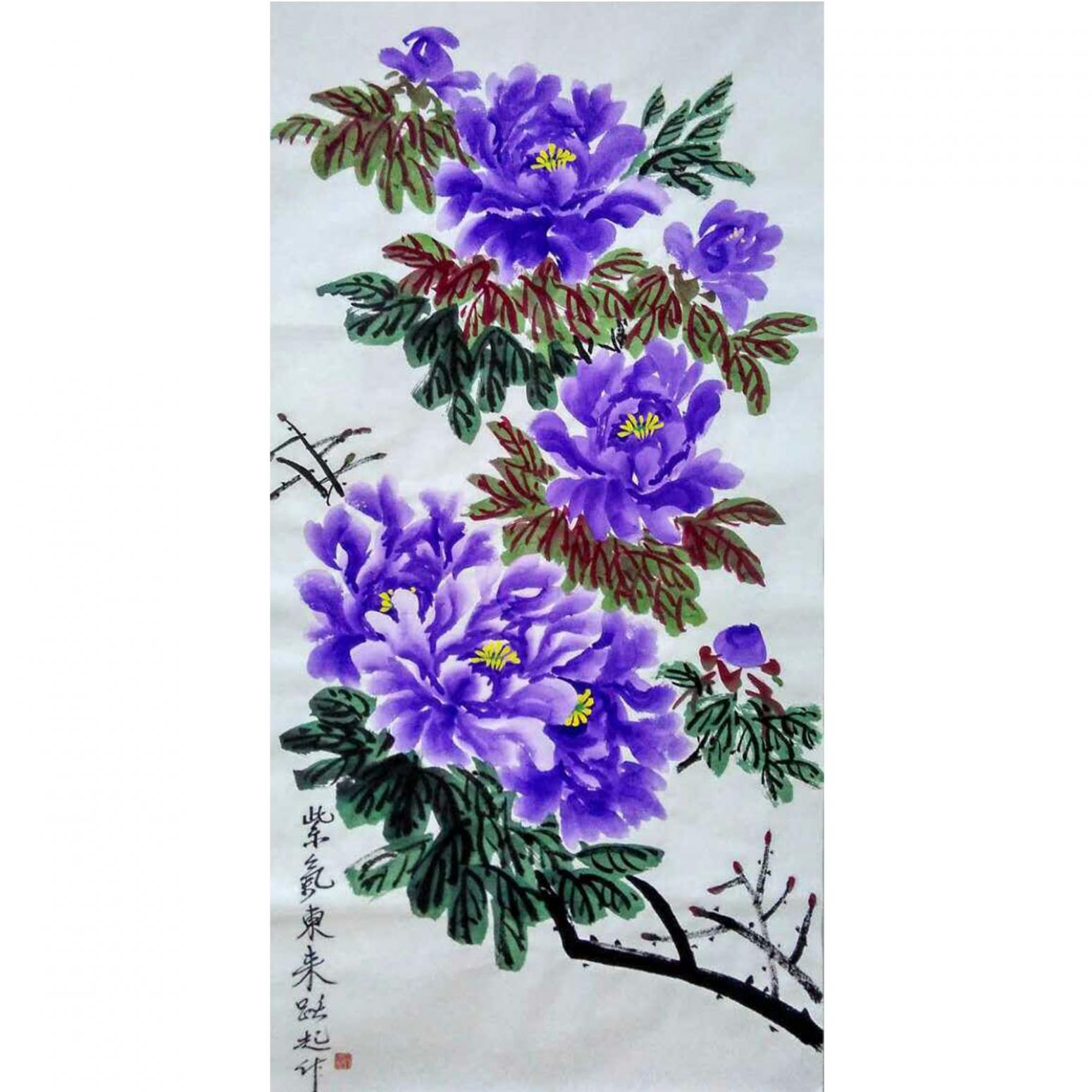 何躍起國畫作品《【花鳥6】作者何躍起》