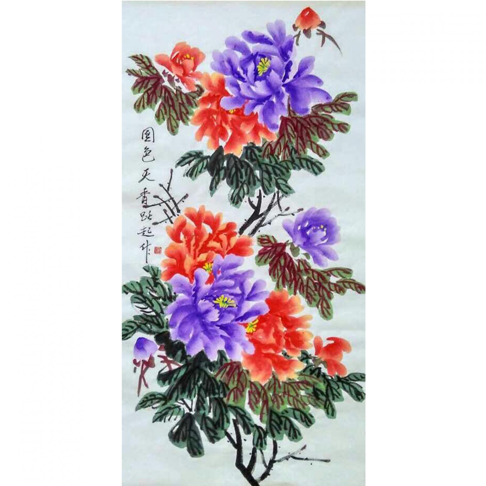 何躍起國畫作品《【花鳥9】作者何躍起》