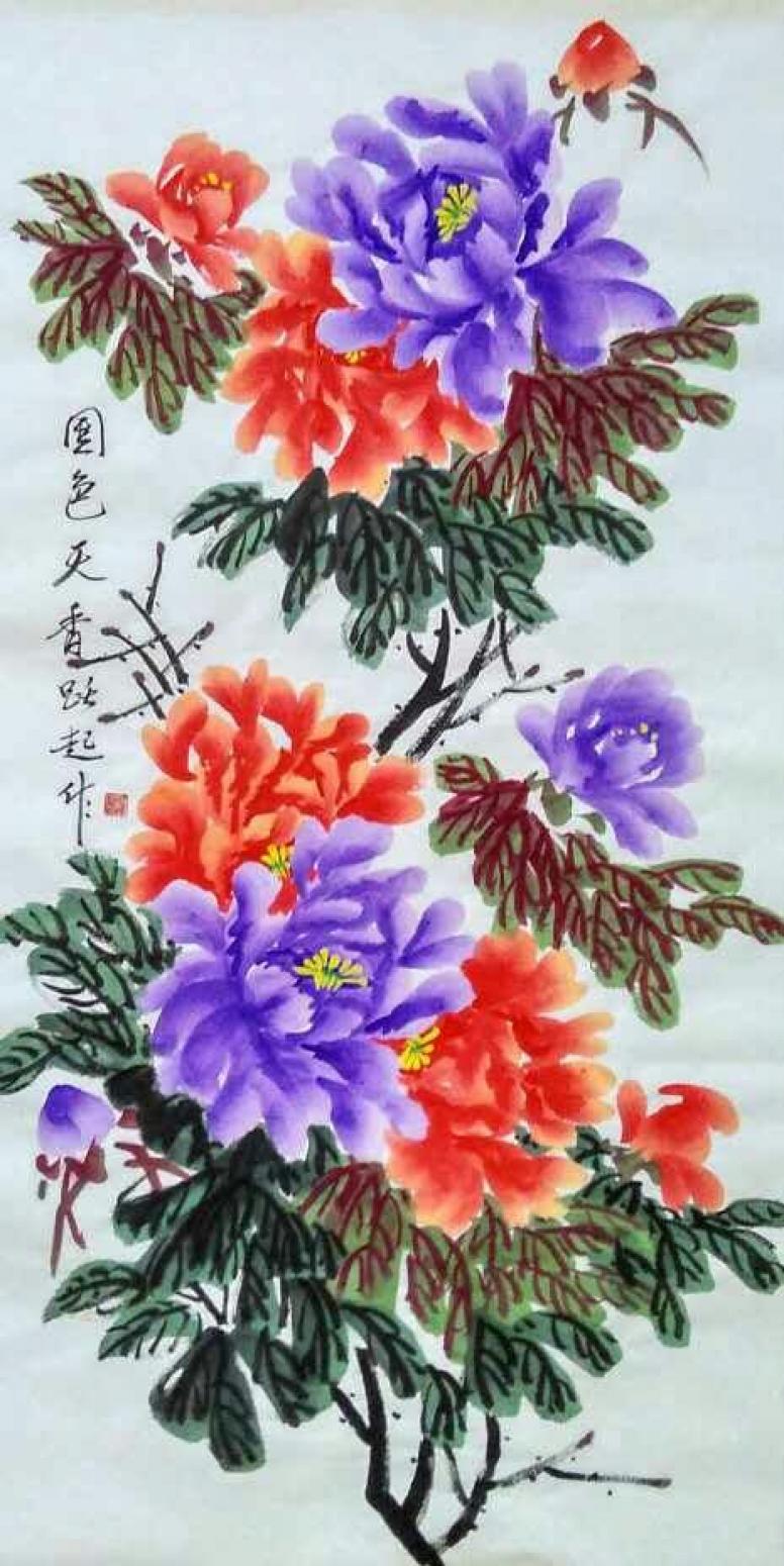 何躍起國畫作品《【花鳥9】作者何躍起》【圖0】