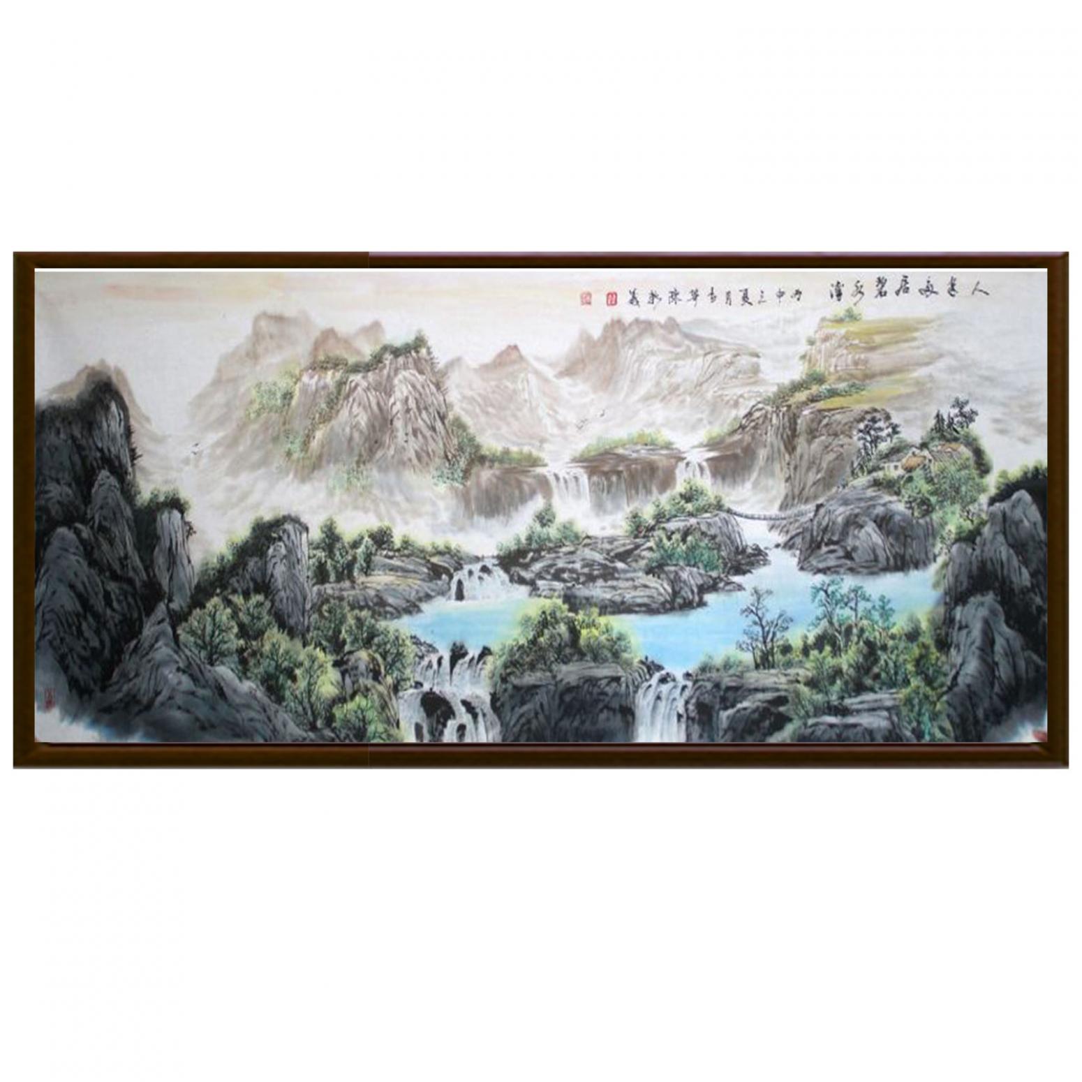陳新義國畫作品《【青山碧水】陳新義》【圖2】