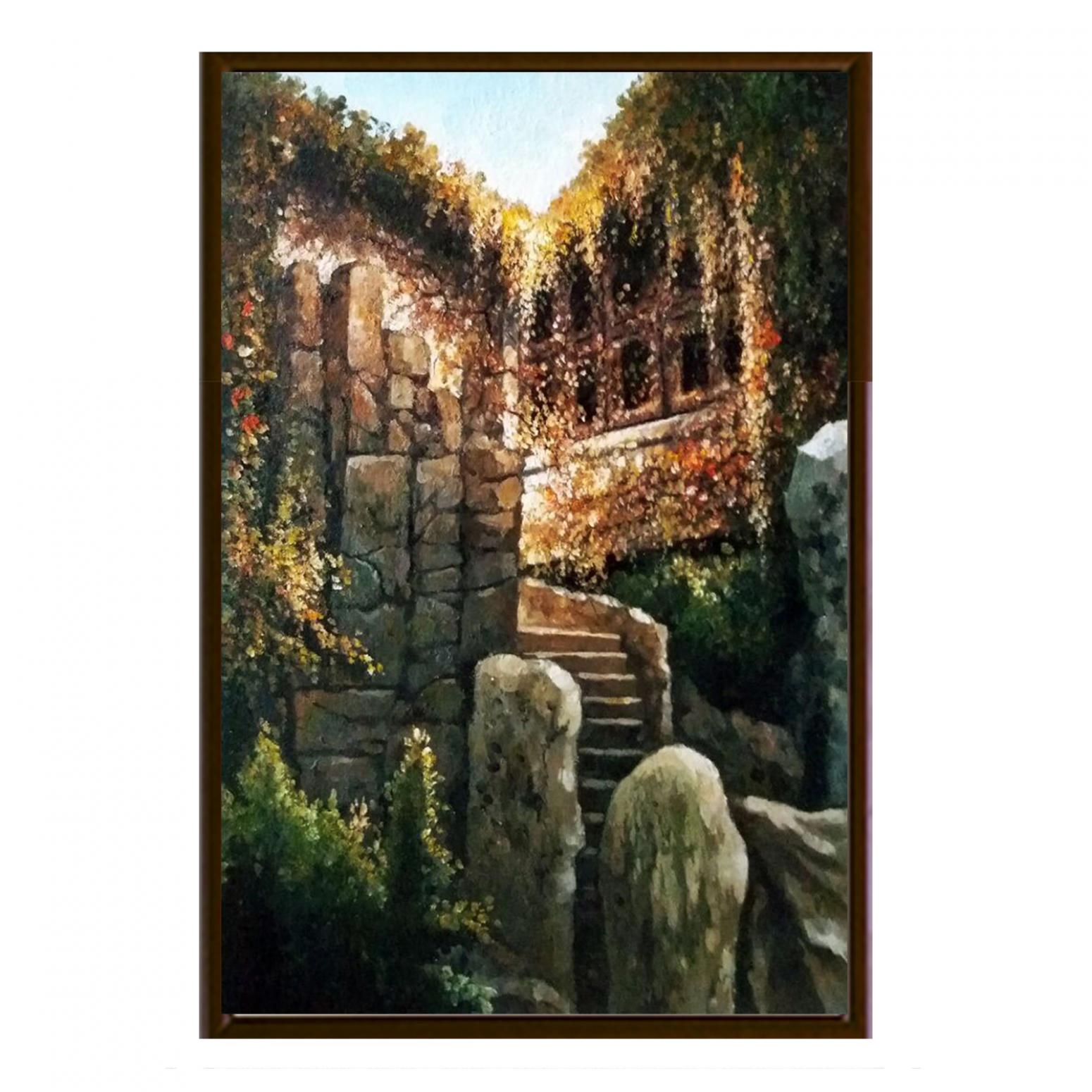 高劍峰油畫作品《【揚州公園】作者高劍峰》【圖2】