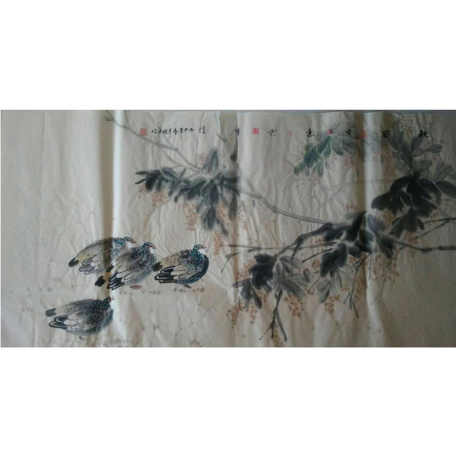 尹曉軍國(guó)畫(huà)作品《【秋風(fēng)有意】作者尹曉軍》