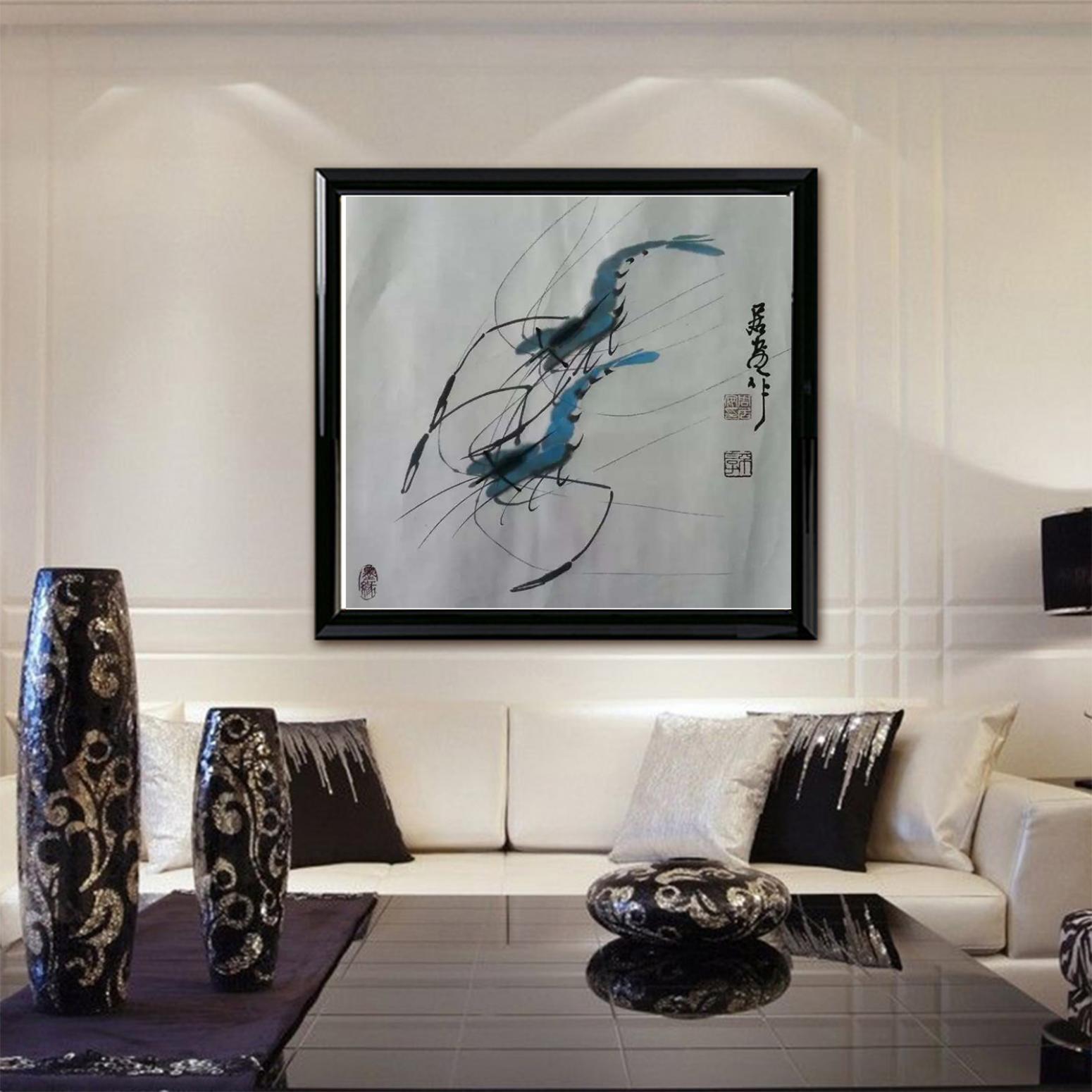 周居安國畫作品《【成雙成對2】作者周居安》【圖3】