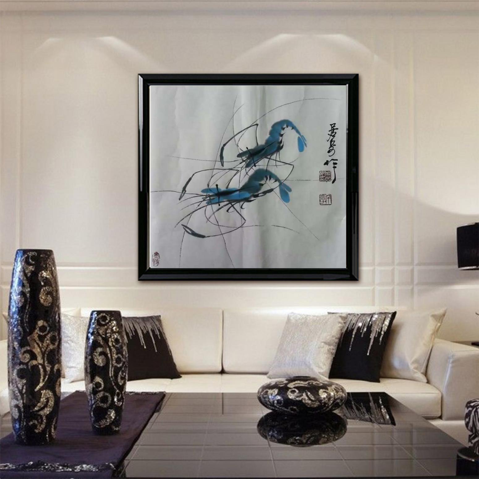 周居安國畫作品《【成雙成對】作者周居安》【圖3】