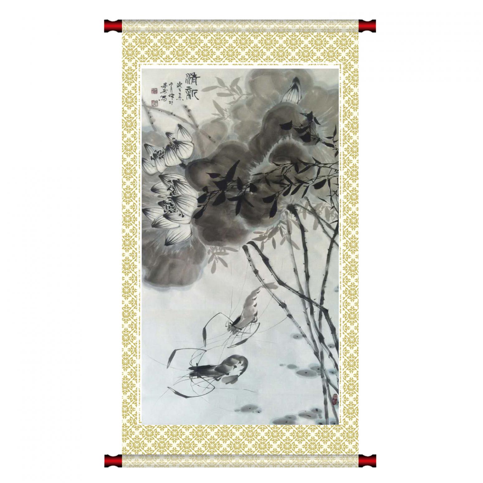 周居安國畫作品《【清新】作者周居安》【圖1】