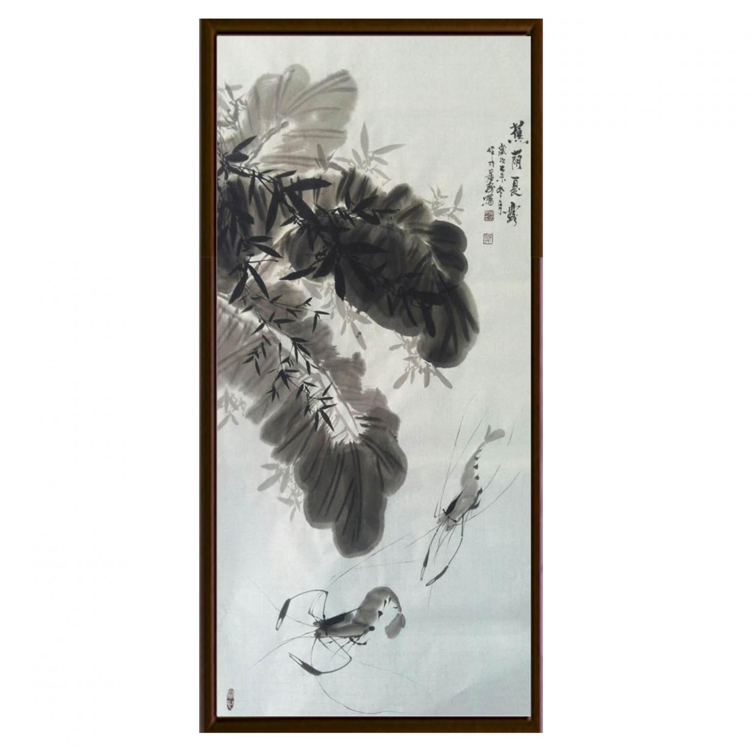 周居安國(guó)畫(huà)作品《【芭蕉遮陰】作者周居安》【圖2】