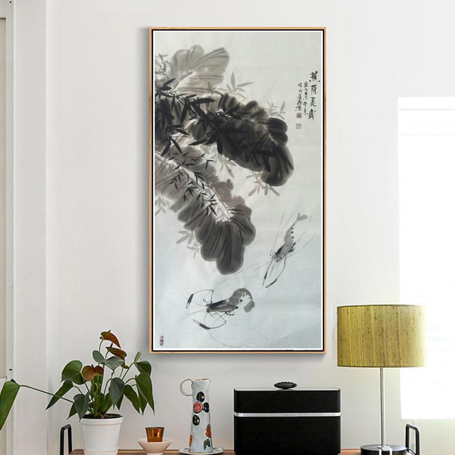 周居安國(guó)畫(huà)作品《【芭蕉遮陰】作者周居安》【圖3】