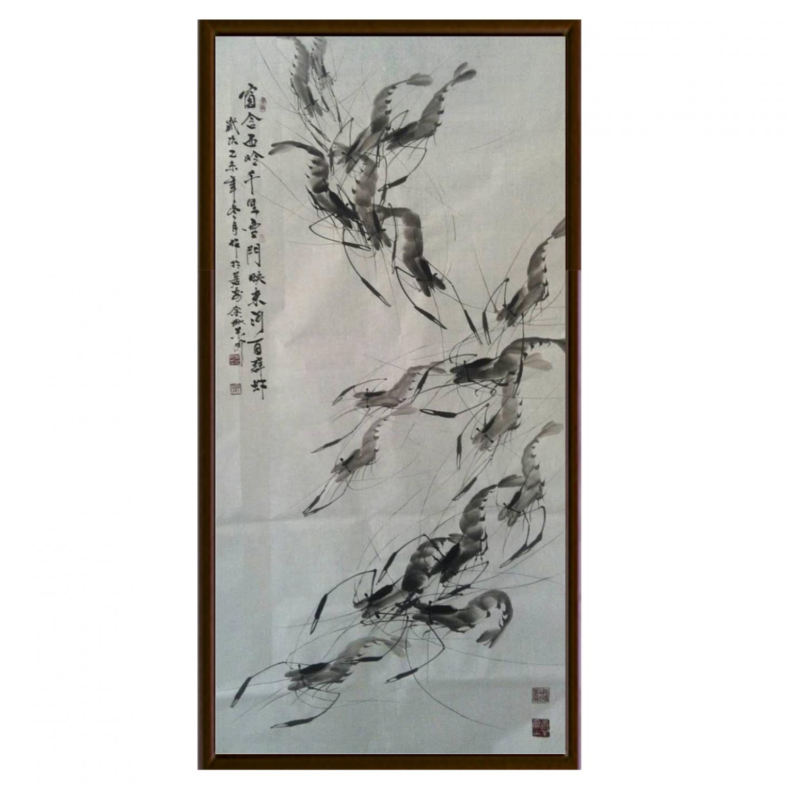 周居安國(guó)畫(huà)作品《【活蝦】作者周居安》【圖2】