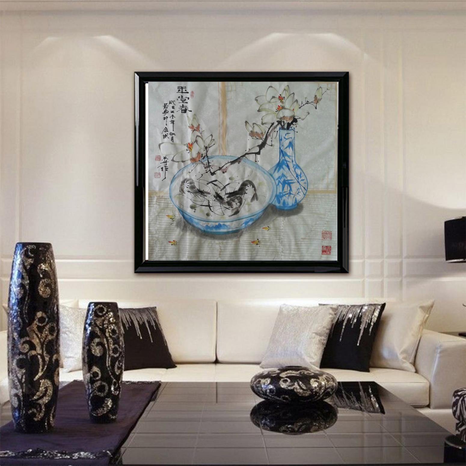 周居安國(guó)畫作品《【玉堂春】作者周居安》【圖3】