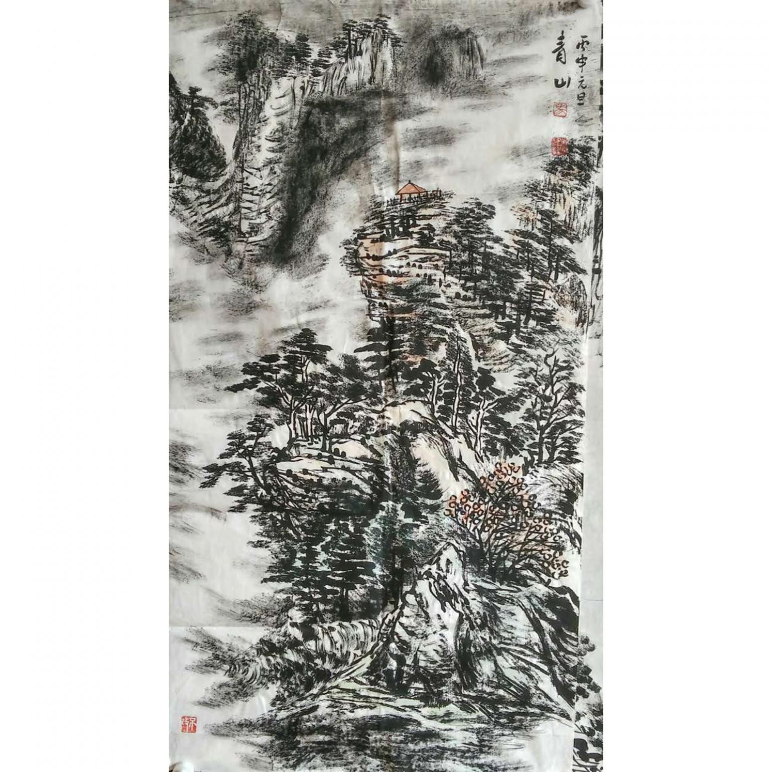 馬青山國畫作品《【青山】作者馬青山》