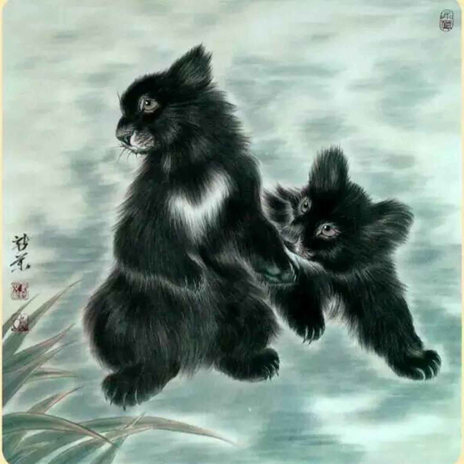 馬新榮國畫作品《【狗熊】作者馬新榮》【圖0】