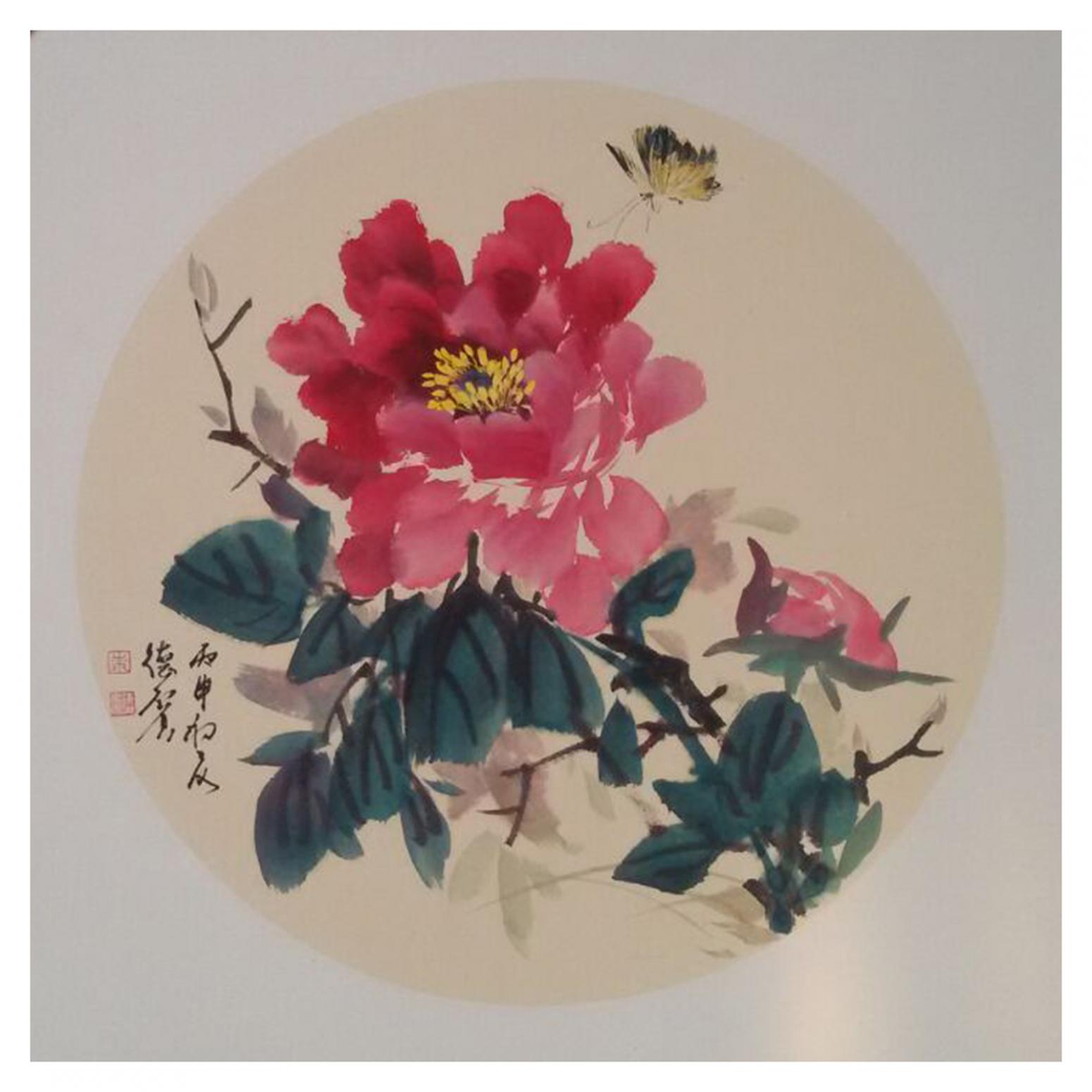 朱德賓國畫作品《【花鳥5】作者朱德賓》