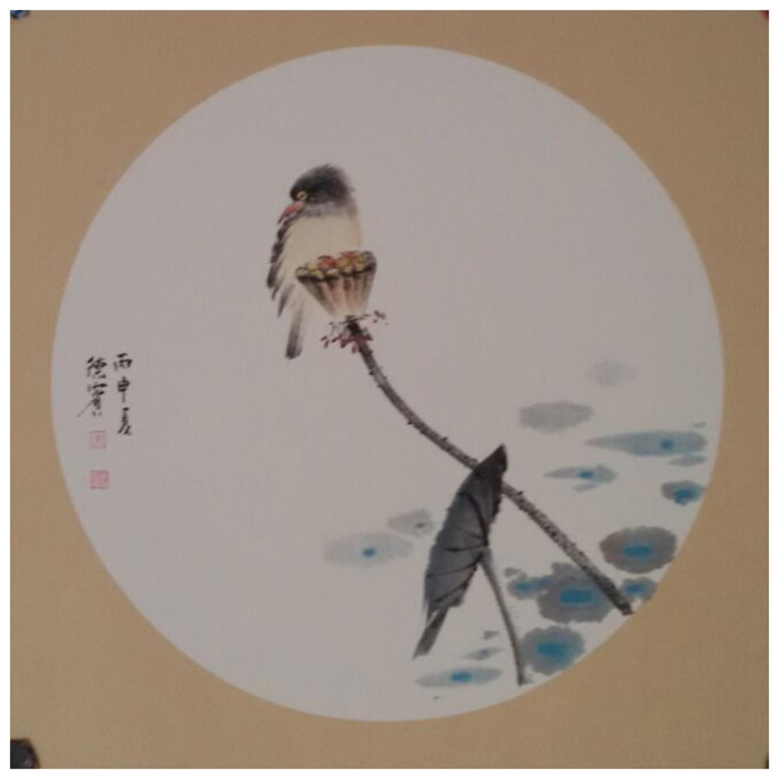 朱德賓國(guó)畫作品《【花鳥9】作者朱德賓》