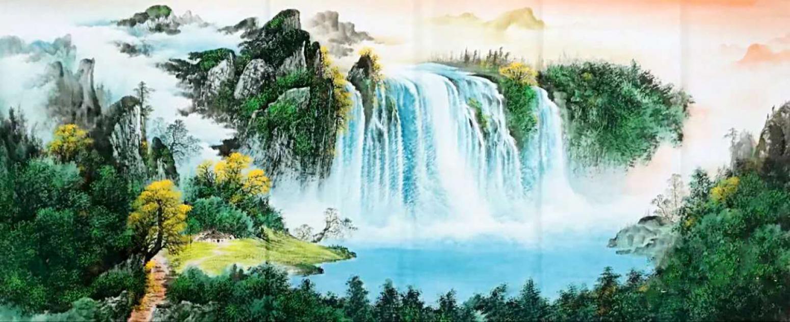 劉慧敏國畫作品《【山水3】作者劉慧敏》【圖0】