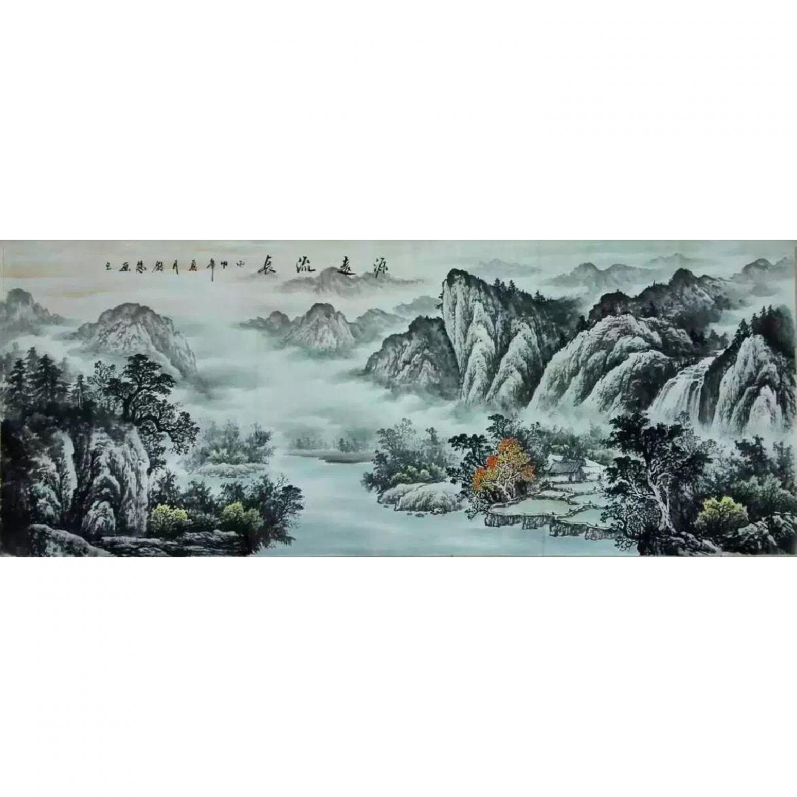 劉慧敏國畫作品《【源遠(yuǎn)流長2】作者劉慧敏》