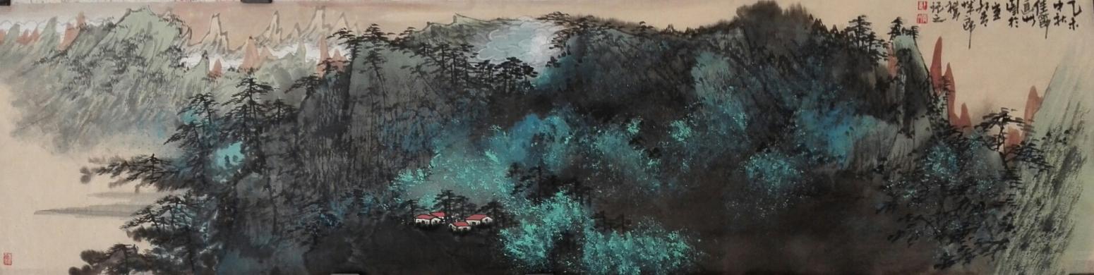 郎祎國畫作品《【山水2】作者郎祎》【圖0】