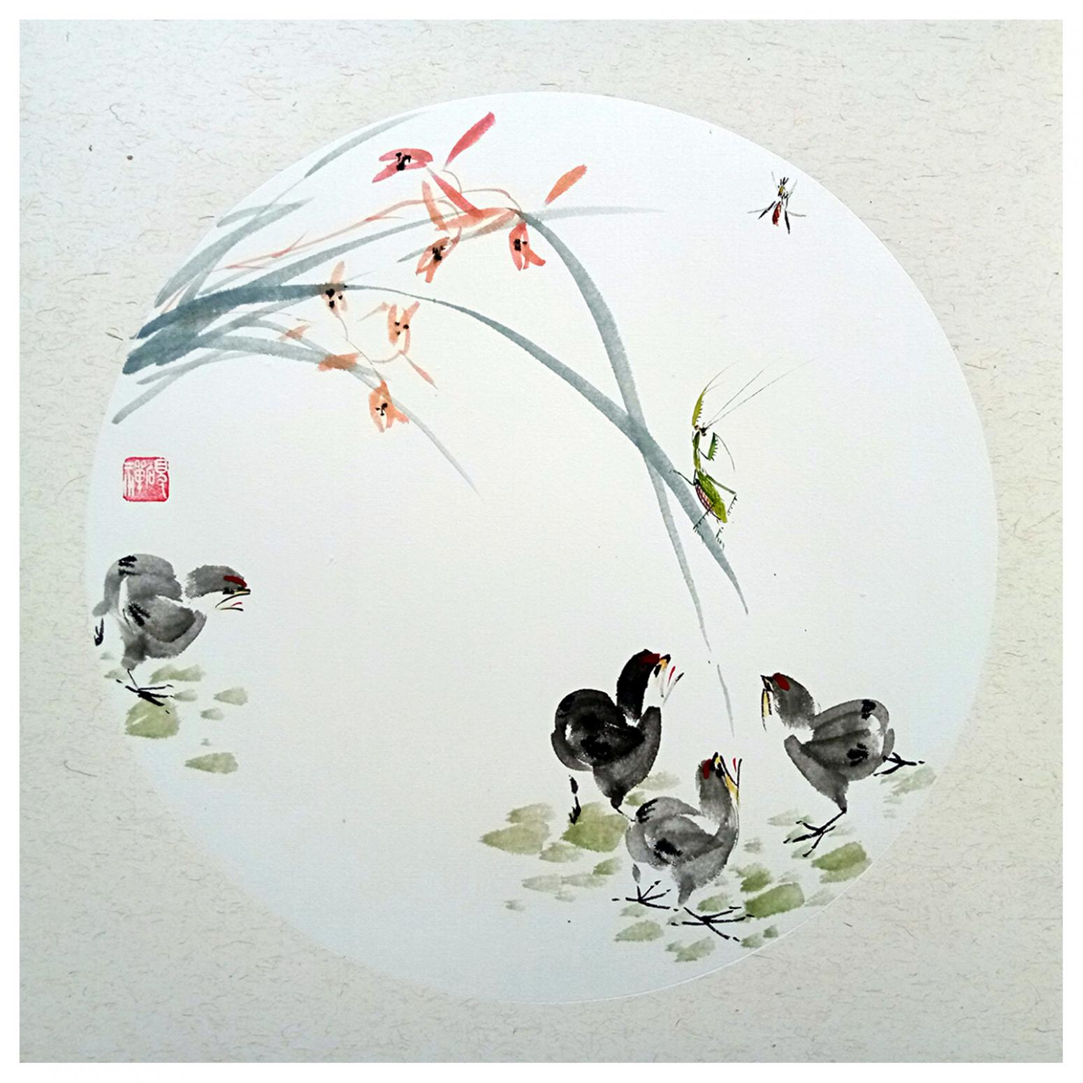 張清永國畫作品《【花鳥3】》