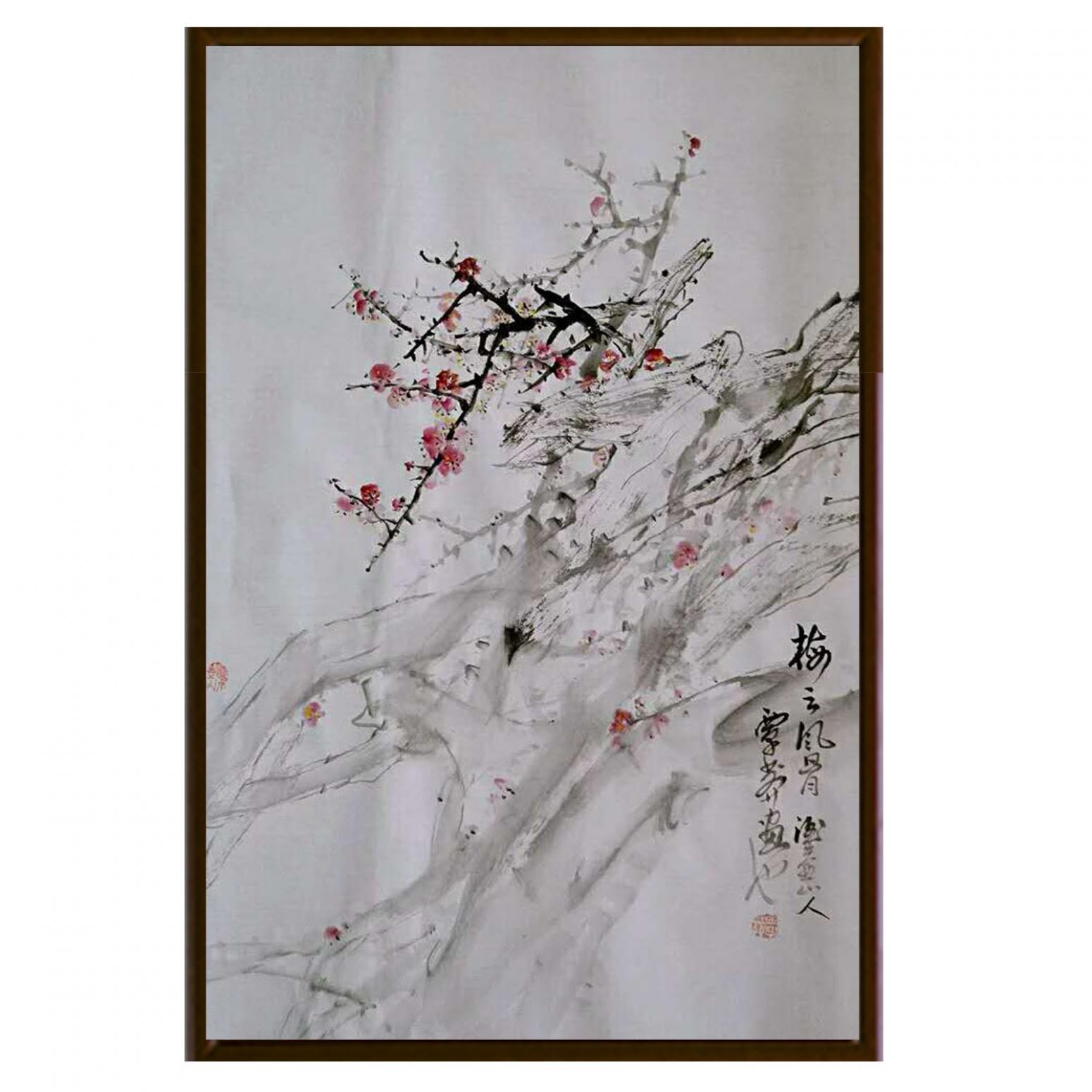 覃莽國(guó)畫(huà)作品《【梅之風(fēng)骨】作者覃莽》【圖2】