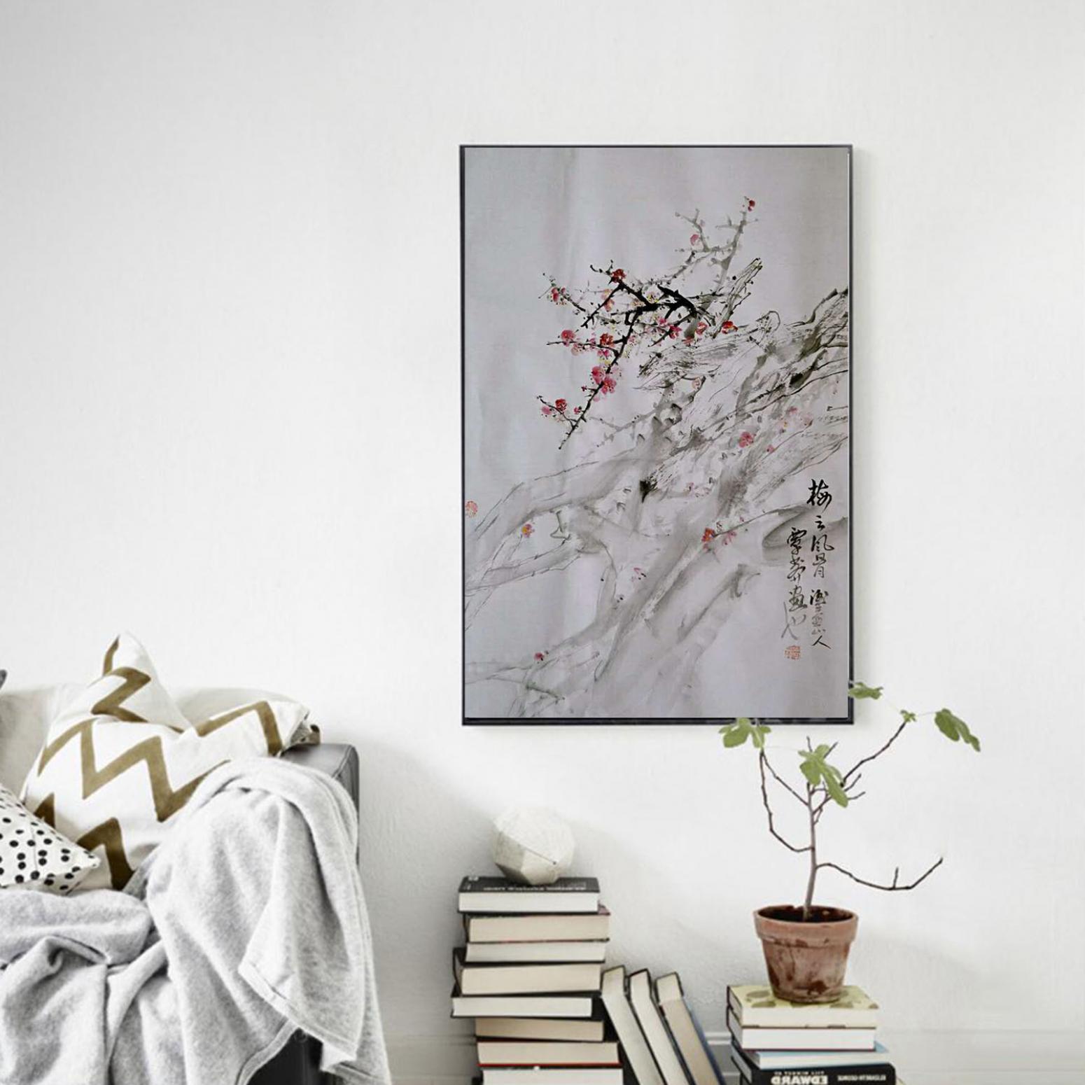 覃莽國(guó)畫(huà)作品《【梅之風(fēng)骨】作者覃莽》【圖3】