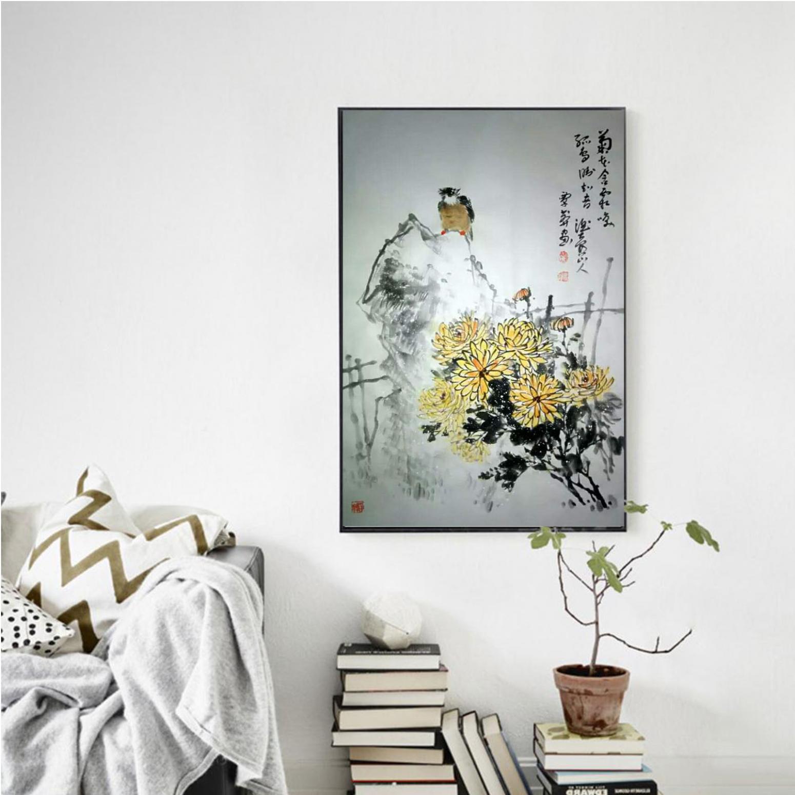 覃莽國畫作品《【滿菊】作者覃莽》【圖3】