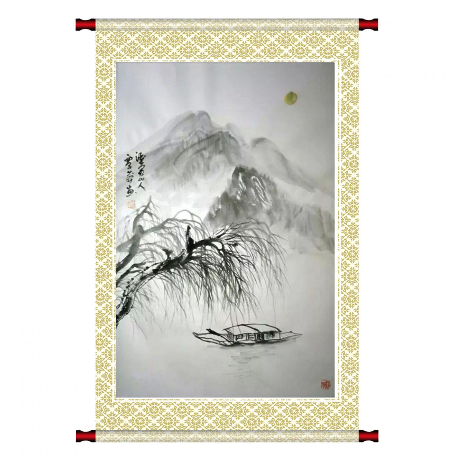 覃莽國(guó)畫(huà)作品《【歸柳】作者覃莽》【圖1】
