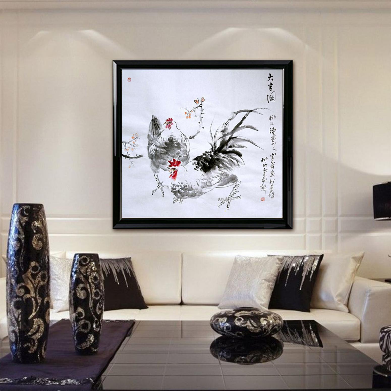 覃莽國(guó)畫作品《【大吉圖】作者覃莽》【圖3】
