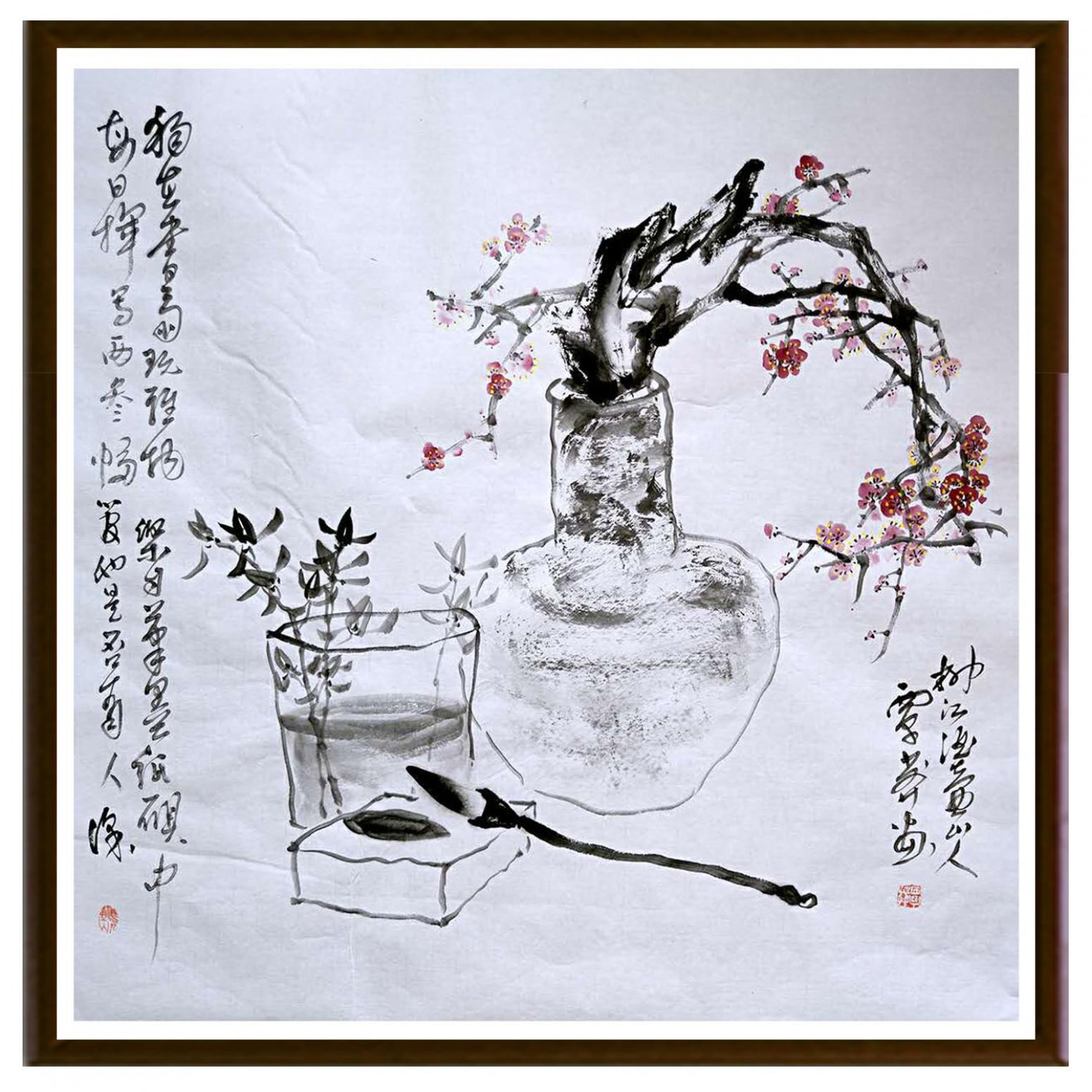 覃莽國(guó)畫作品《【雅致】作者覃莽》【圖2】