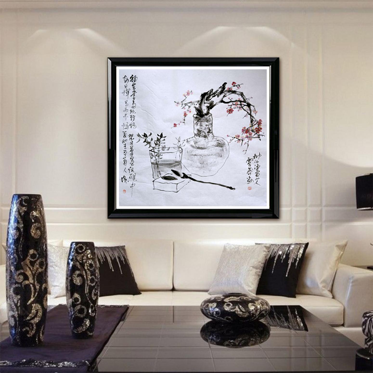 覃莽國(guó)畫作品《【雅致】作者覃莽》【圖3】