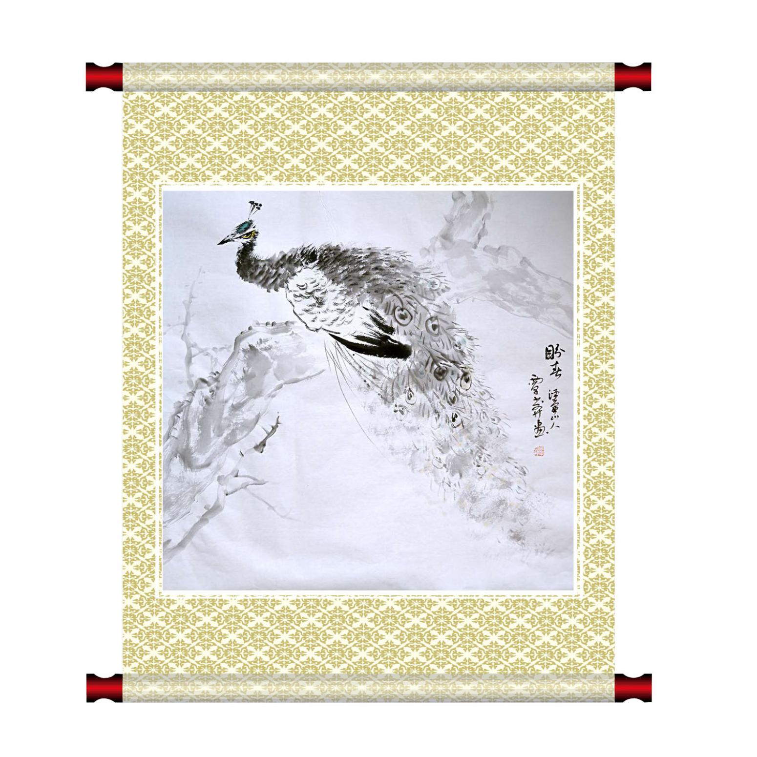 覃莽國(guó)畫作品《【盼】作者覃莽》【圖1】