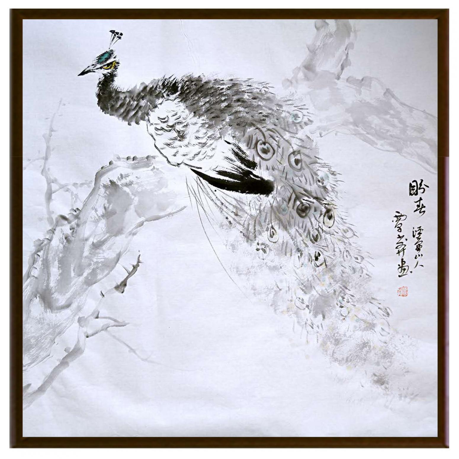 覃莽國(guó)畫作品《【盼】作者覃莽》【圖2】