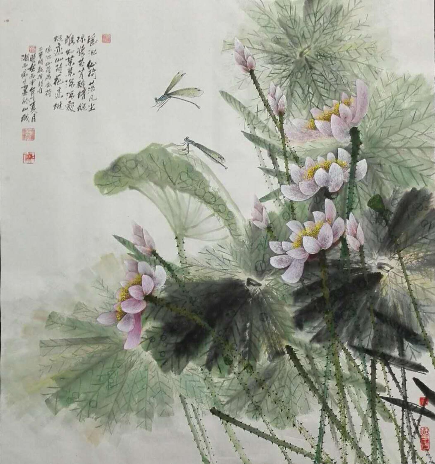 肖暉文玩雜項作品《【瑤池仙荷落凡塵1】作者肖暉》【圖0】