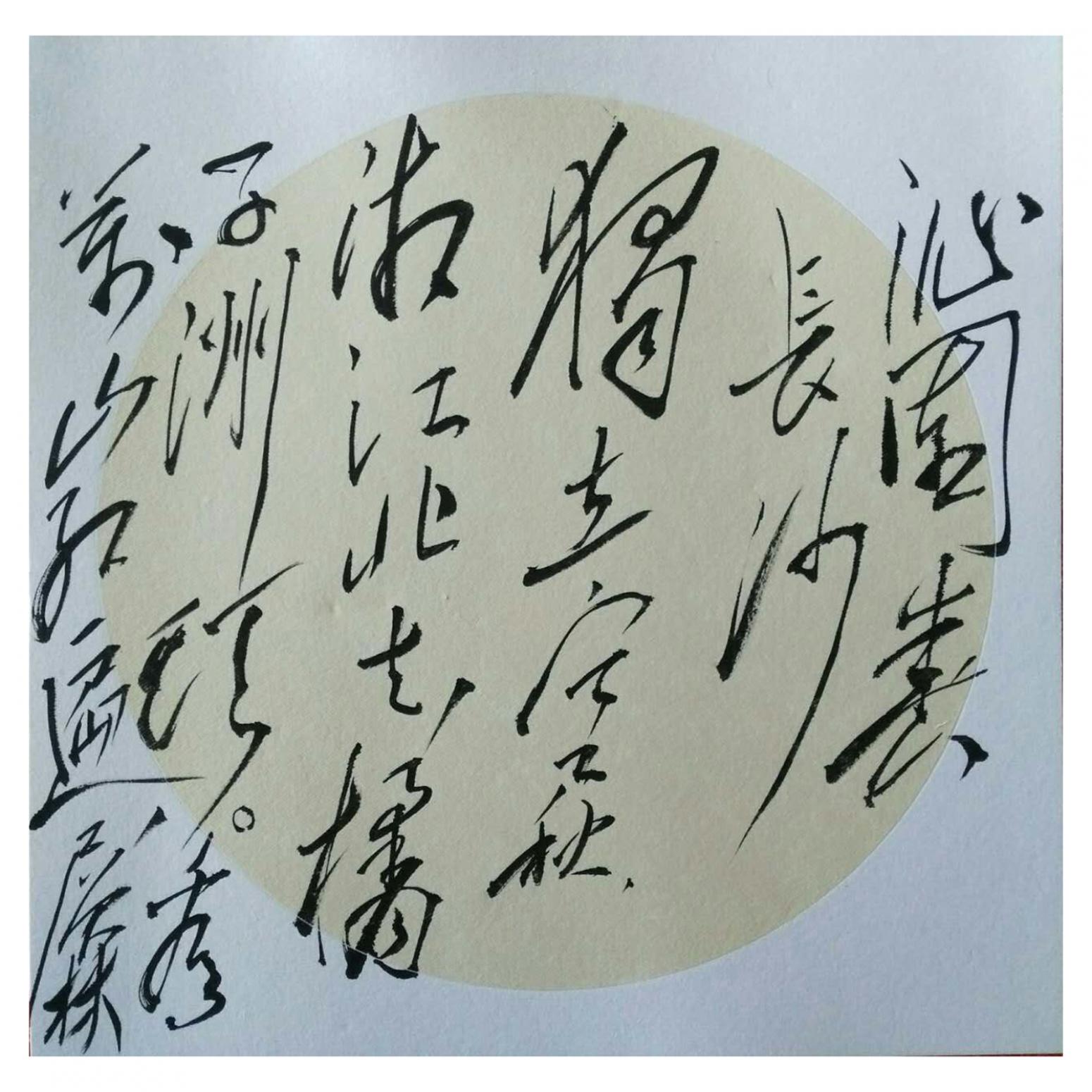 羅杰書法作品《【沁園春 長沙】作者羅杰》